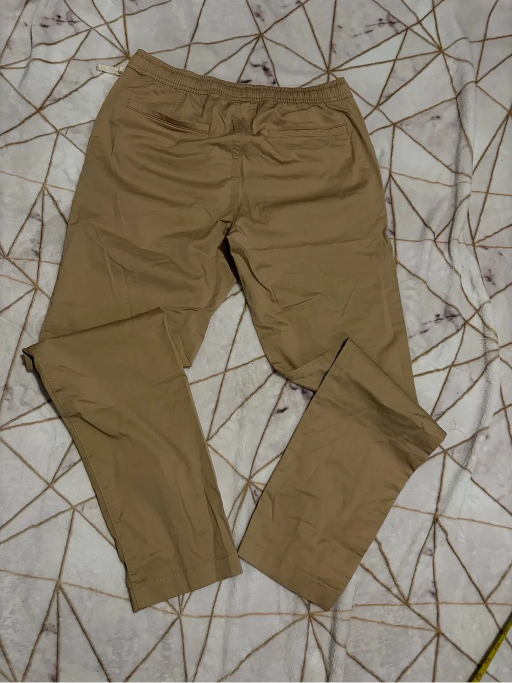J. Crew Men's Tan Drawstring Chinos